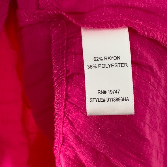 Counterparts NWT Pink Short Sleeve Blouse Size Large - Picture 6 of 10